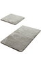 Mijölnir Juego de alfombras de baño Gris (2 piezas)